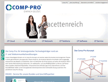 Tablet Screenshot of comp-pro.de